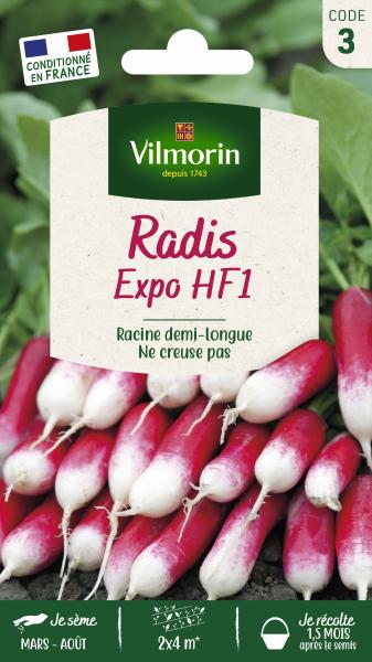 Potagères - Radis Expo HF1 - Graines d'Exception - PACKAGING_RECTO